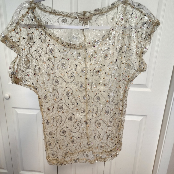 NikiBiki Vintage Lace Embellished Top - Picture 15 of 15
